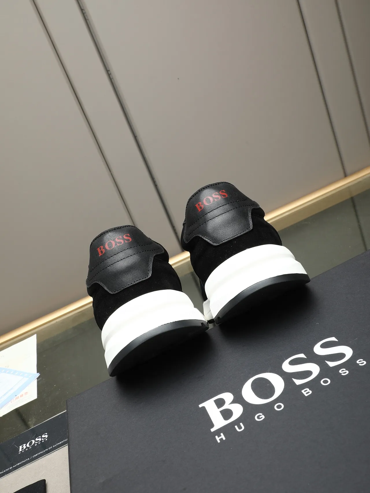 Hugo Boss Black and White Lifestyle Sneakers