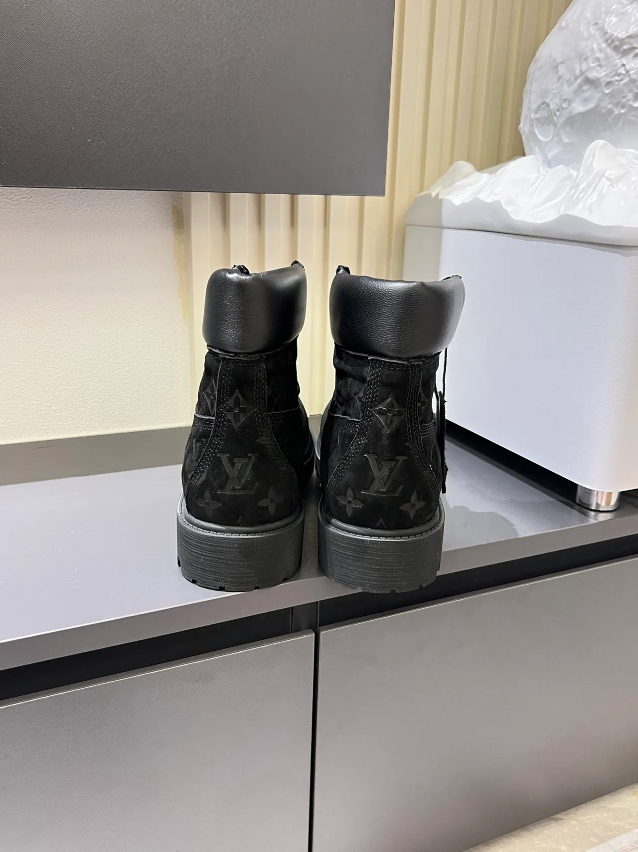 Timberland Premium 6-Inch Monogram Black Work Boots