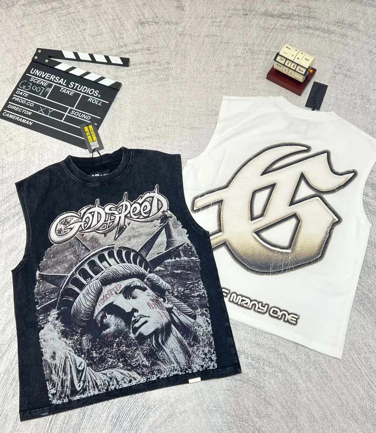 Godspeed Statue of Liberty Graphic Vest Top