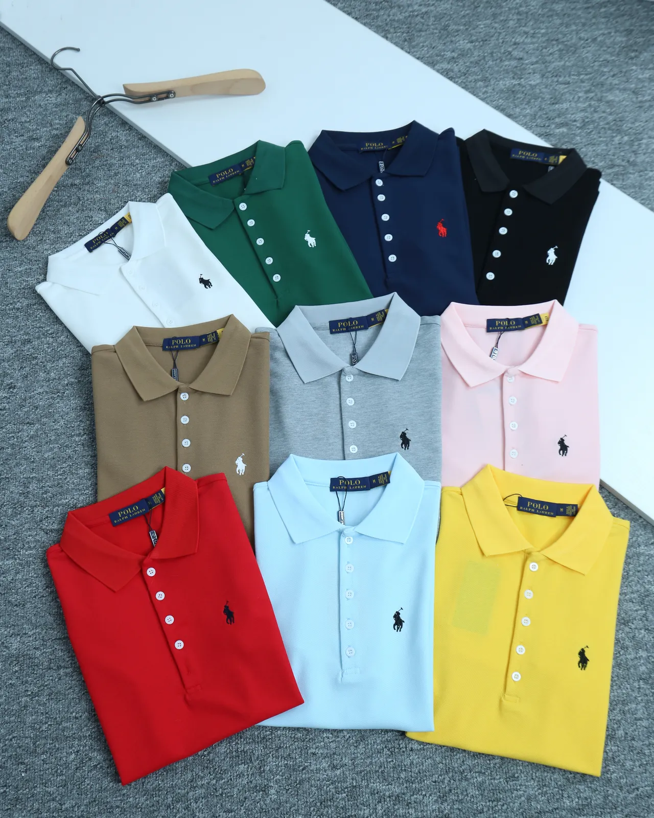 Polo Ralph Lauren White Embroidered Logo Polo Shirt
