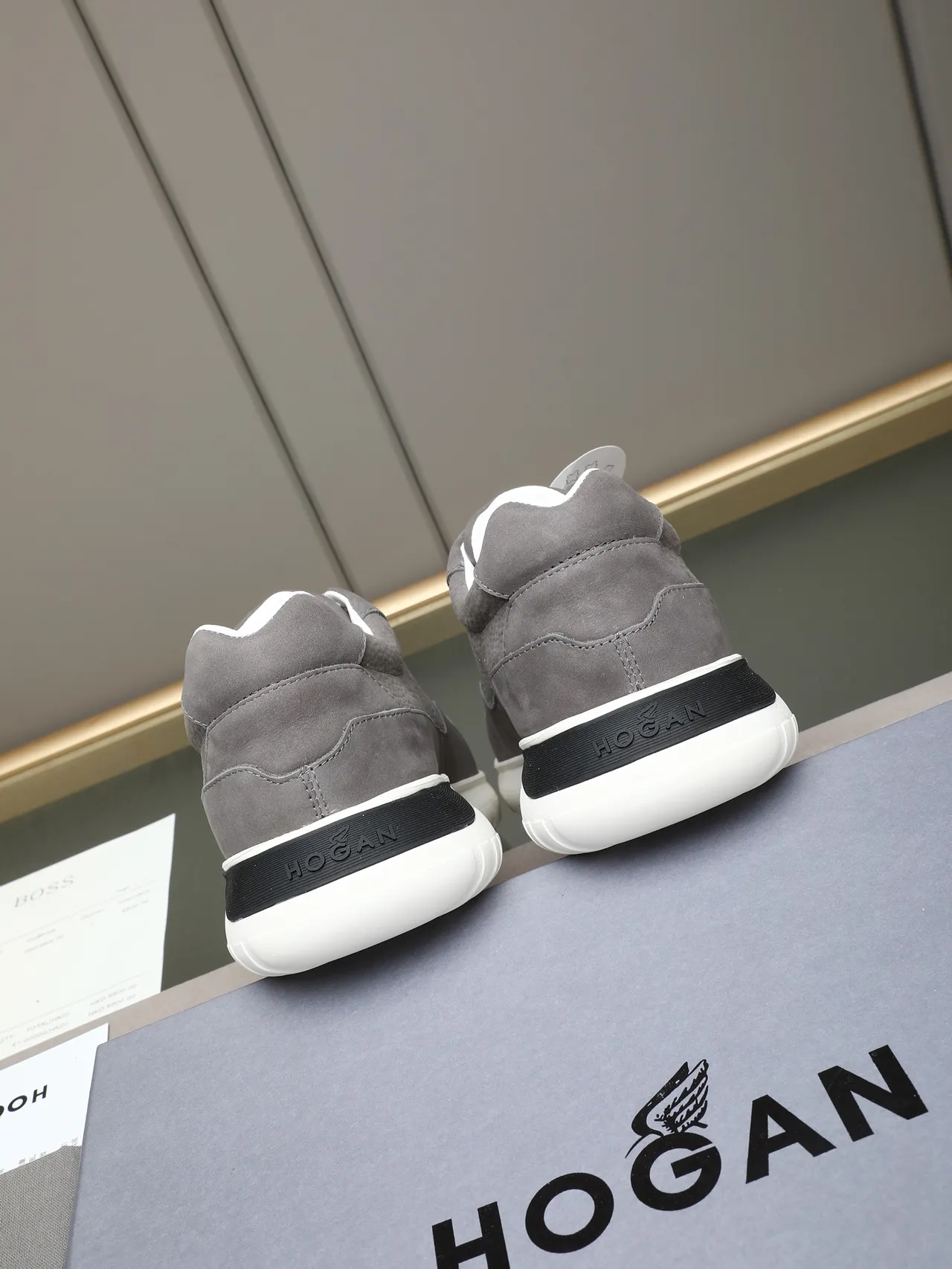 Hogan Gray Suede Lifestyle Sneaker