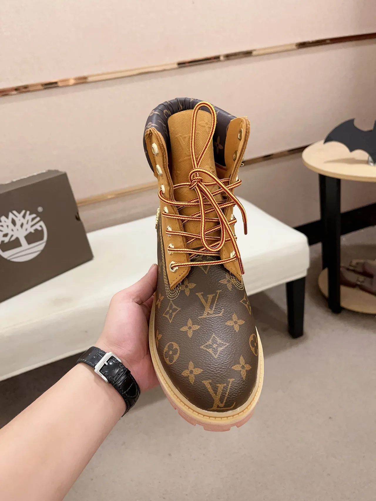 Timberland Premium 6-Inch Monogram Print Work Boot