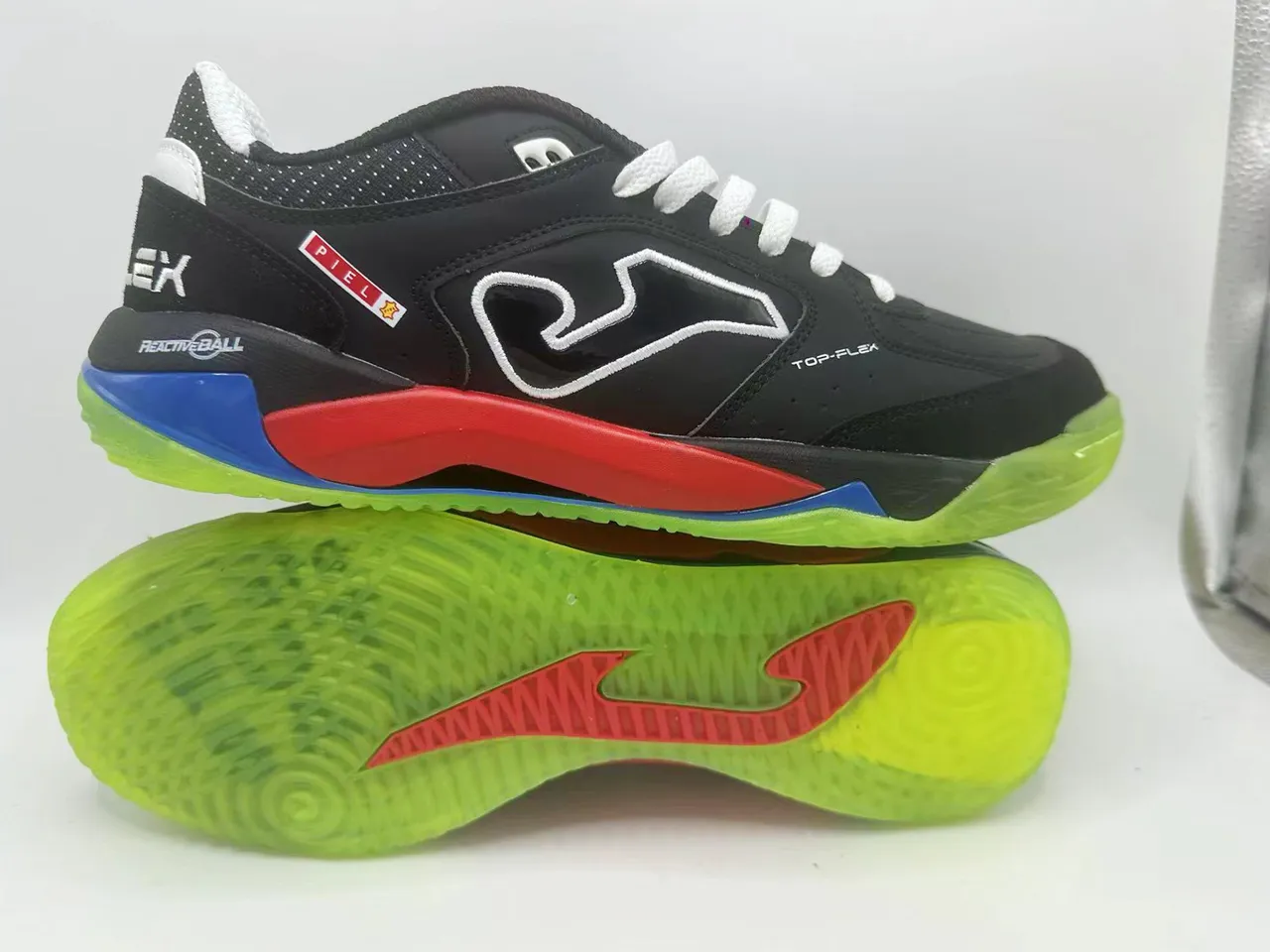 Joma Piel Black Green Low-Top Synthetic Upper Lifestyle Sneakers