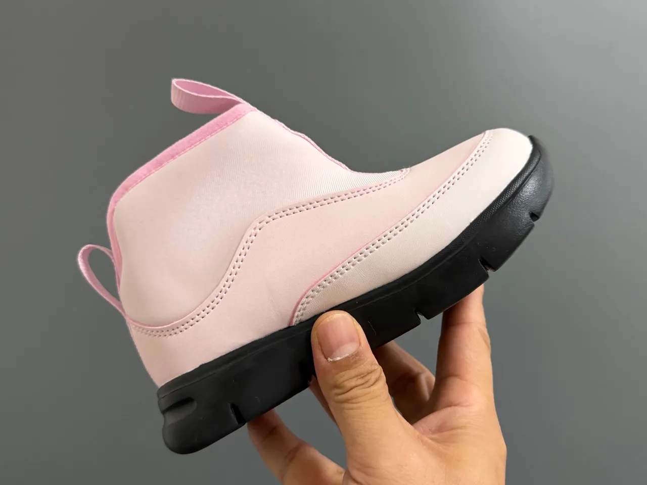 Fila Pink Black Ankle-High Insulated Snow Boots