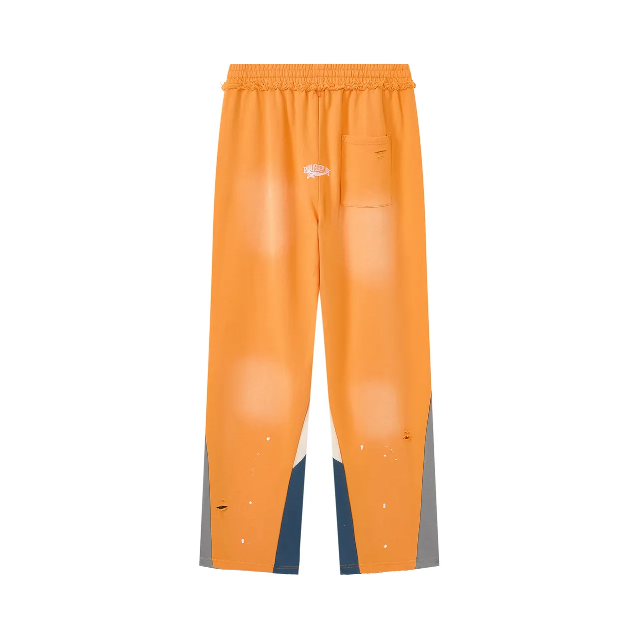 Roughplay Distressed Color-Blocked Sweatpants