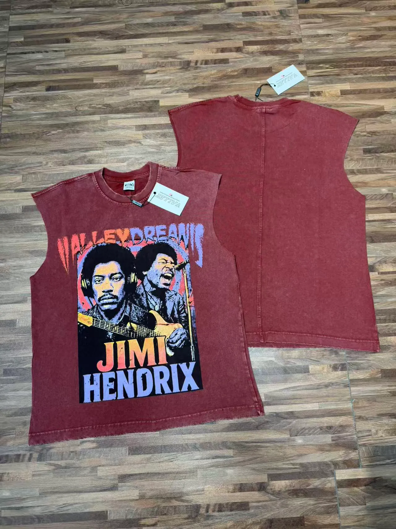 Maroon Graphic-Print Sleeveless Vest Top