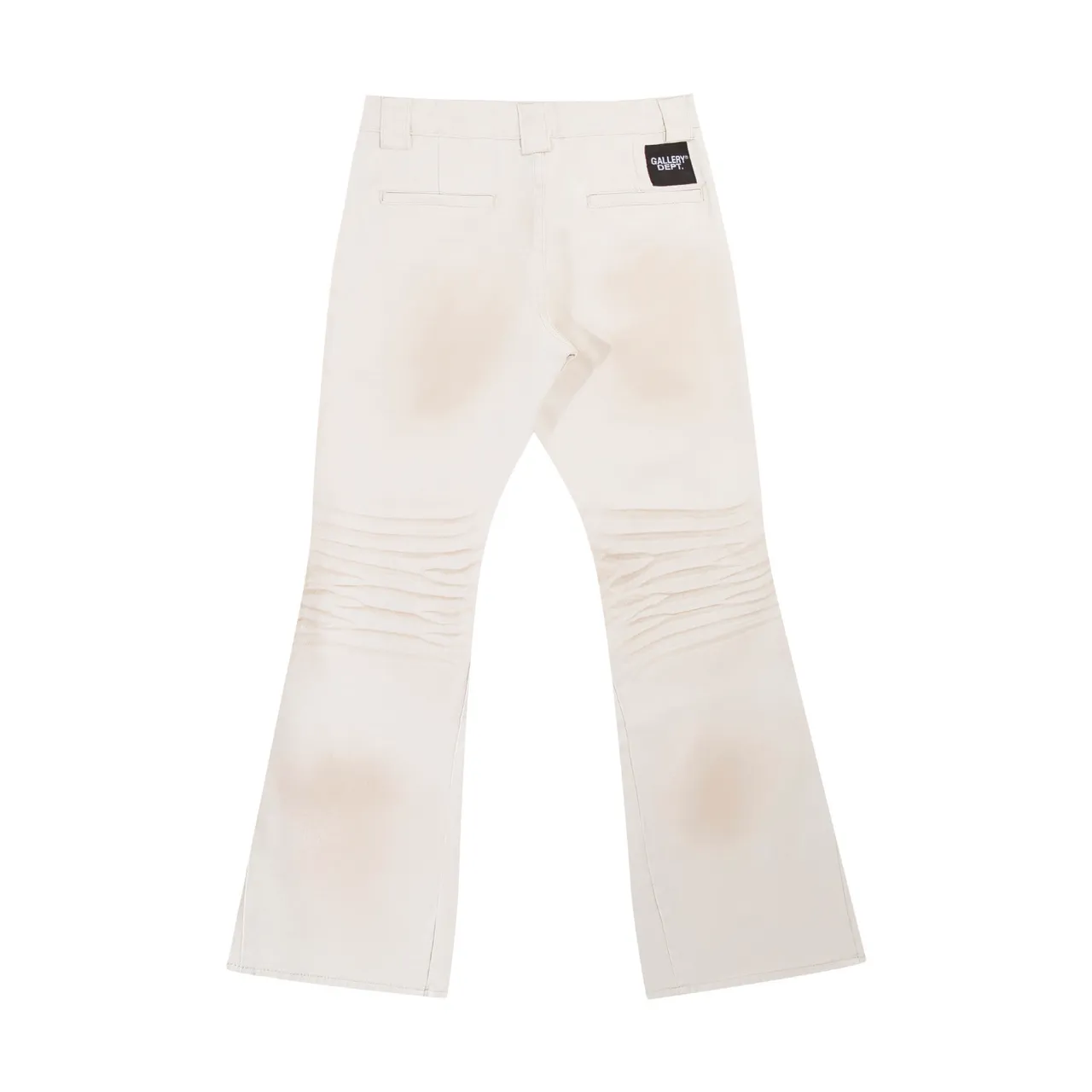 Gallery Dept Distressed Ruched Flared Pants
