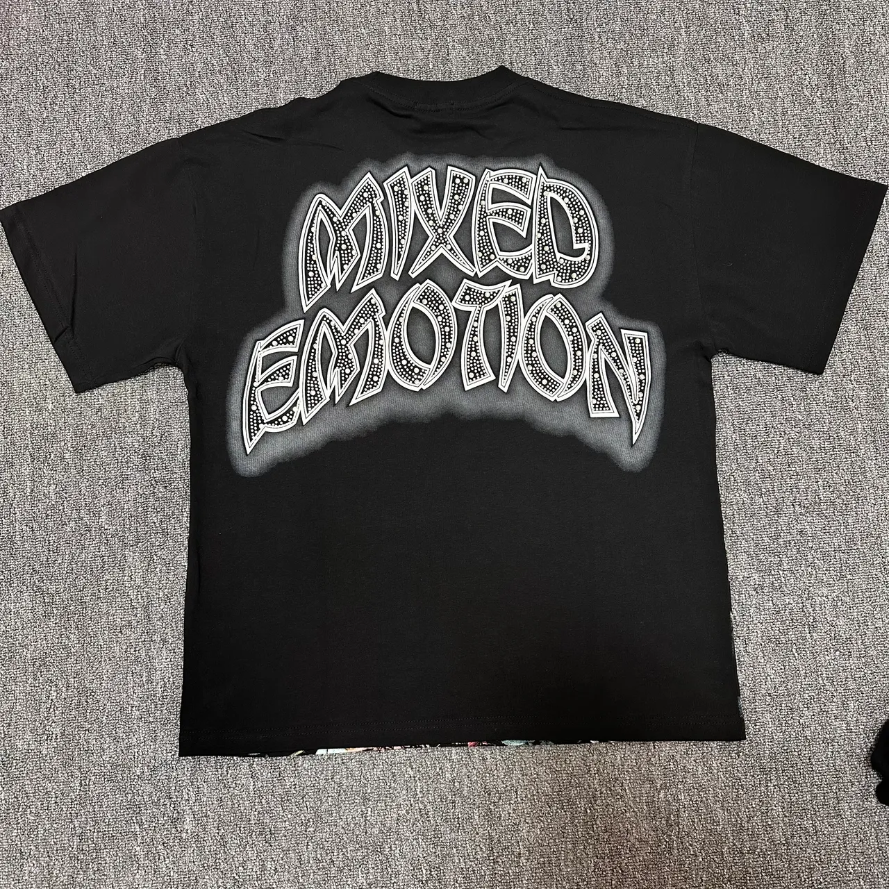 Mixed Emotion Graphic Print Crew Neck T-Shirt