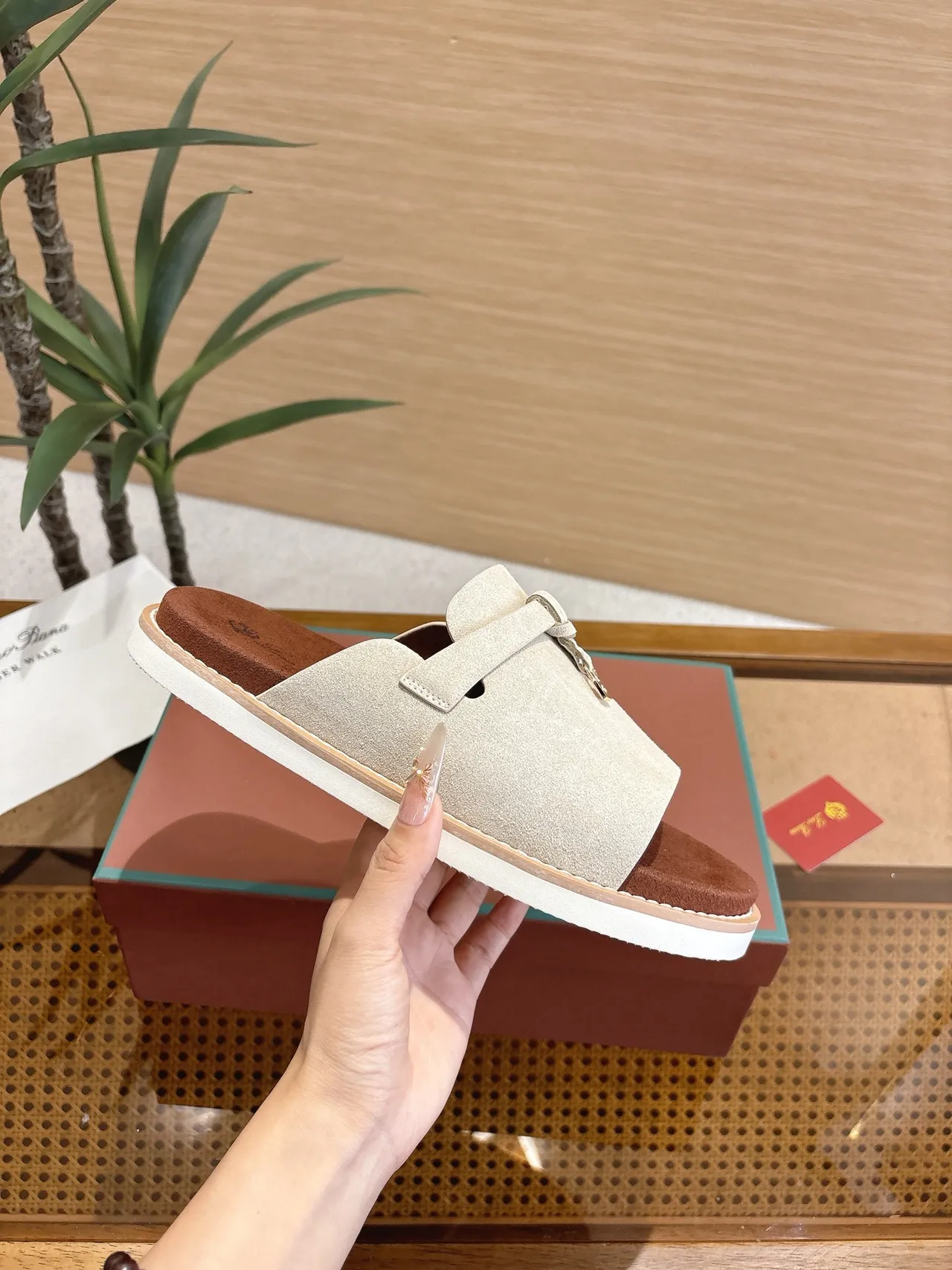 Loro Piana Summer Walk Knotted Strap Slippers