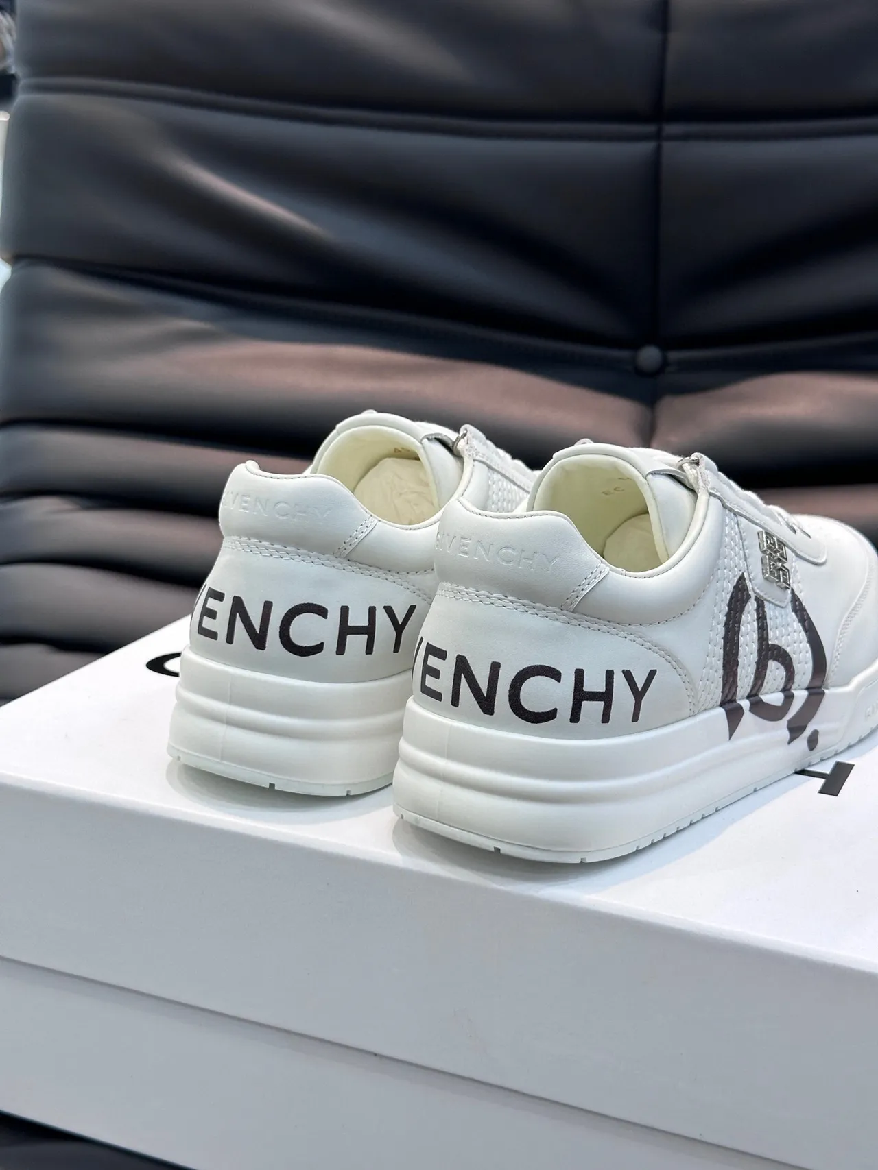 Givenchy City Sport White and Black Graphic Lifestyle Sneakers