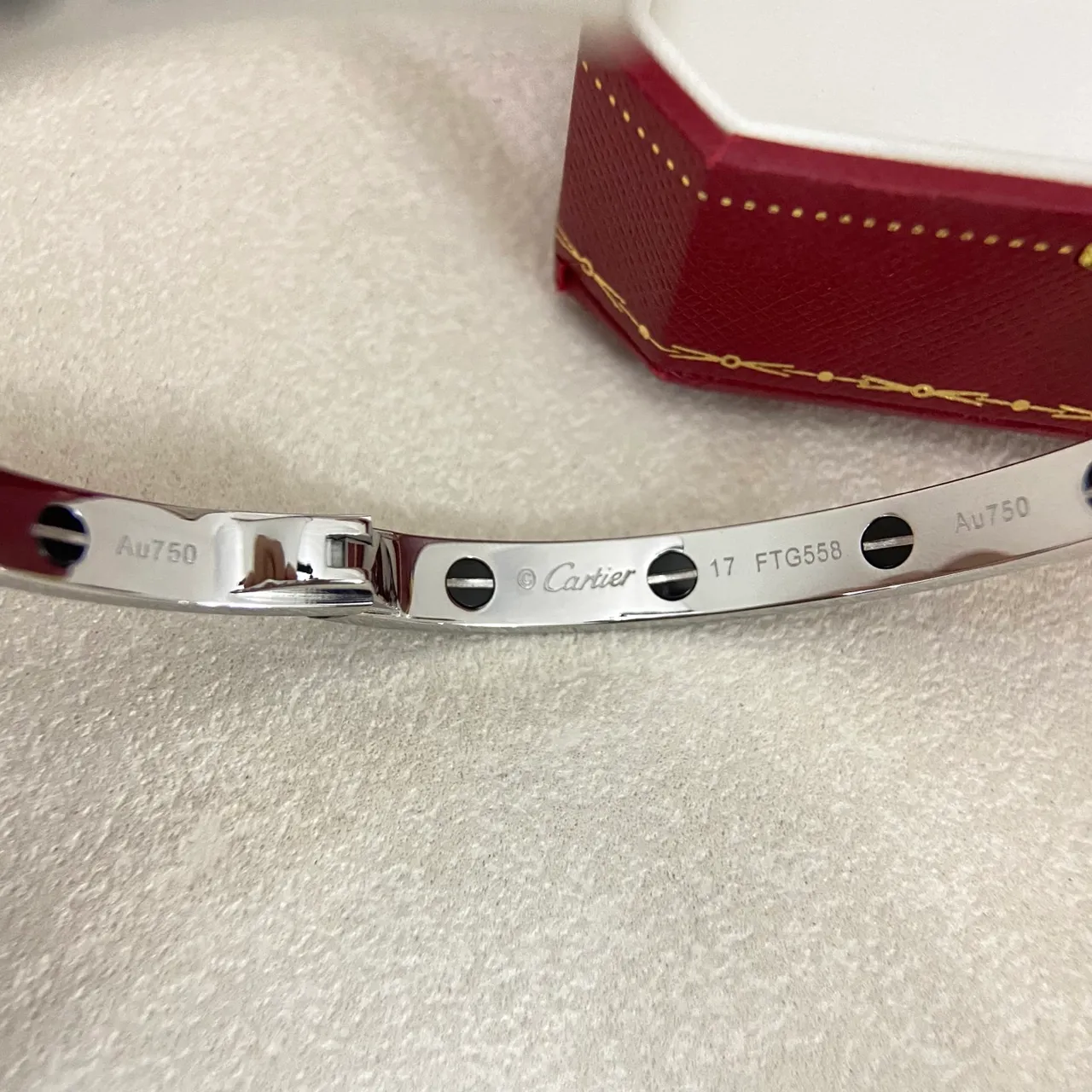 Cartier Love Silver Black Pavé-Diamond Band Onyx Screw Motifs Bracelet