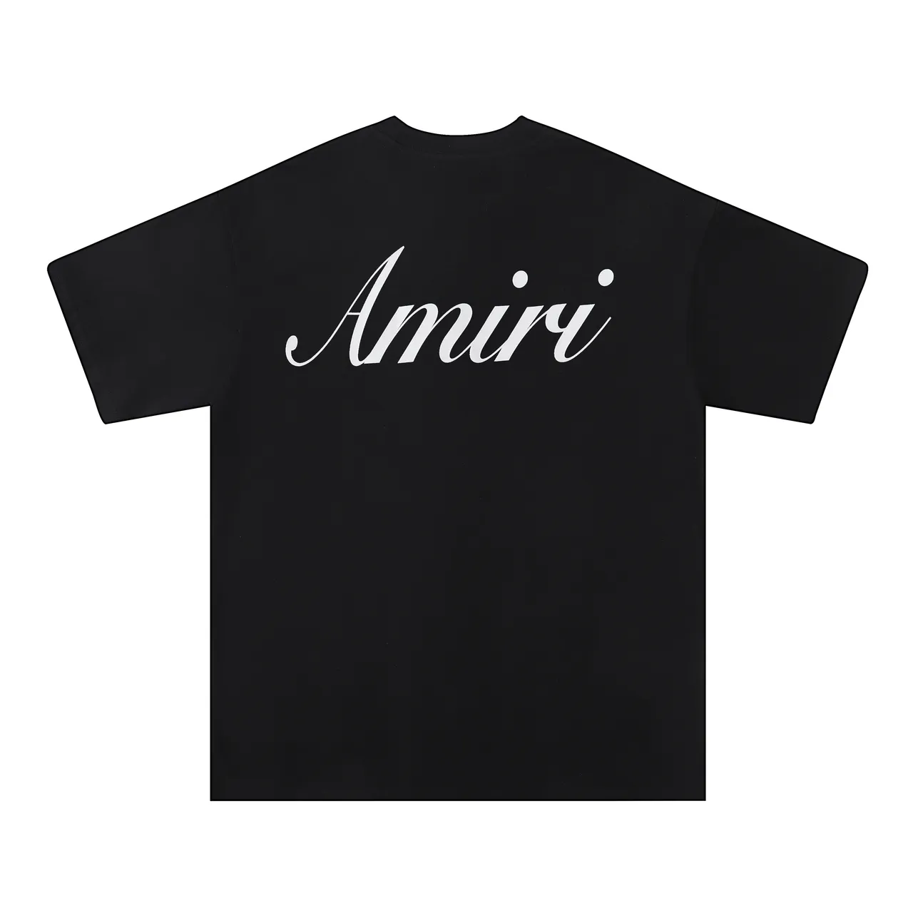 Amiri Script Logo Black and White Oversized T-Shirt