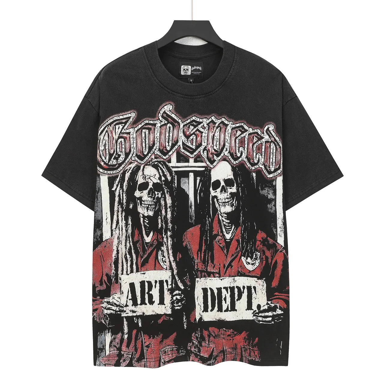 Godspeed Art Dept Graphic Oversized Black T-Shirt
