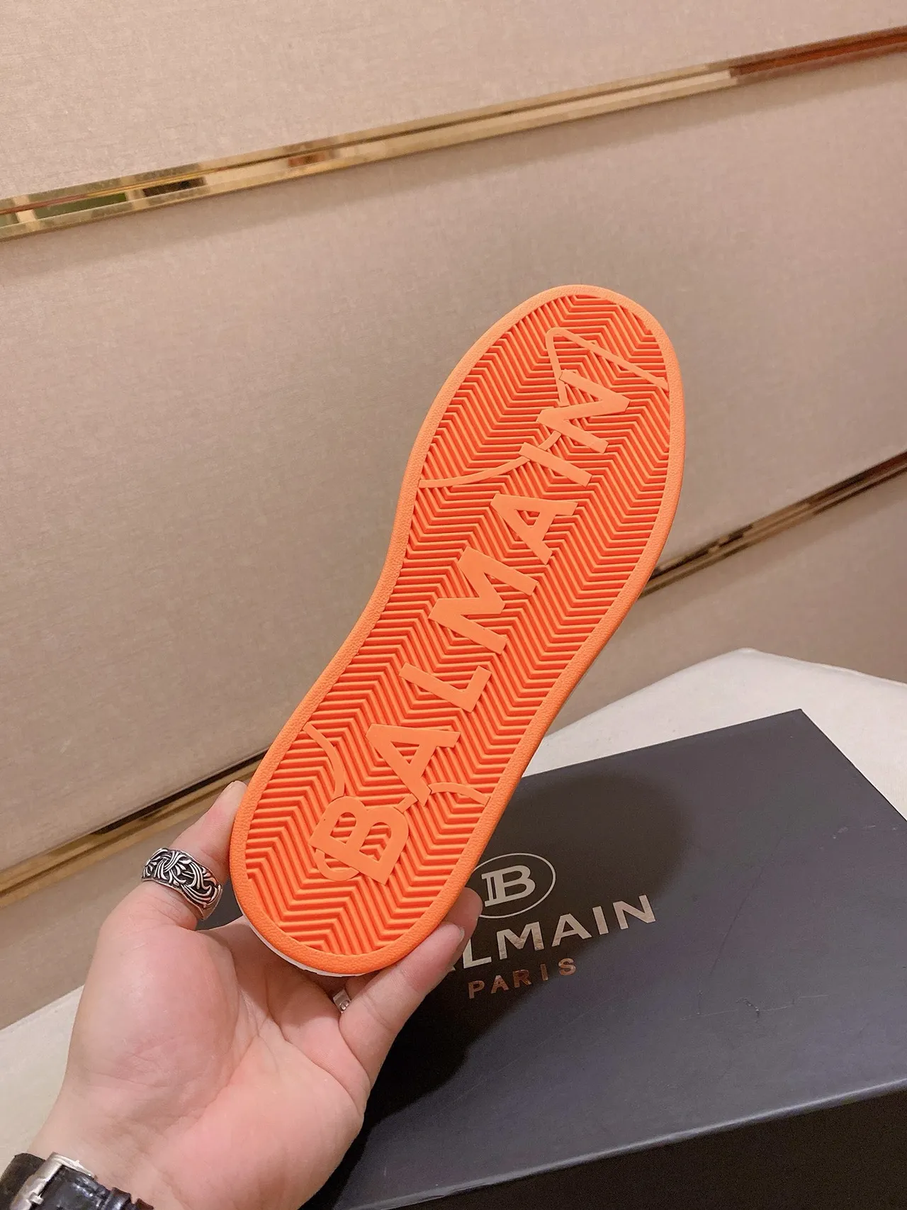 Balenciaga Speed Trainer Orange Embossed Monogram Slip-On Lifestyle Sneakers