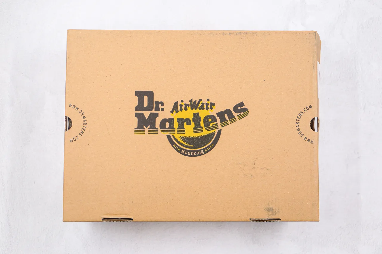 Dr. Martens Black Mixed-Material Lace-Up Ankle Boot