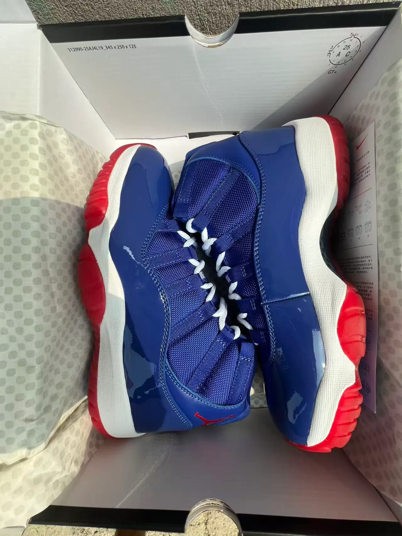 Air Jordan 11 Royal Blue White Red Basketball Shoes