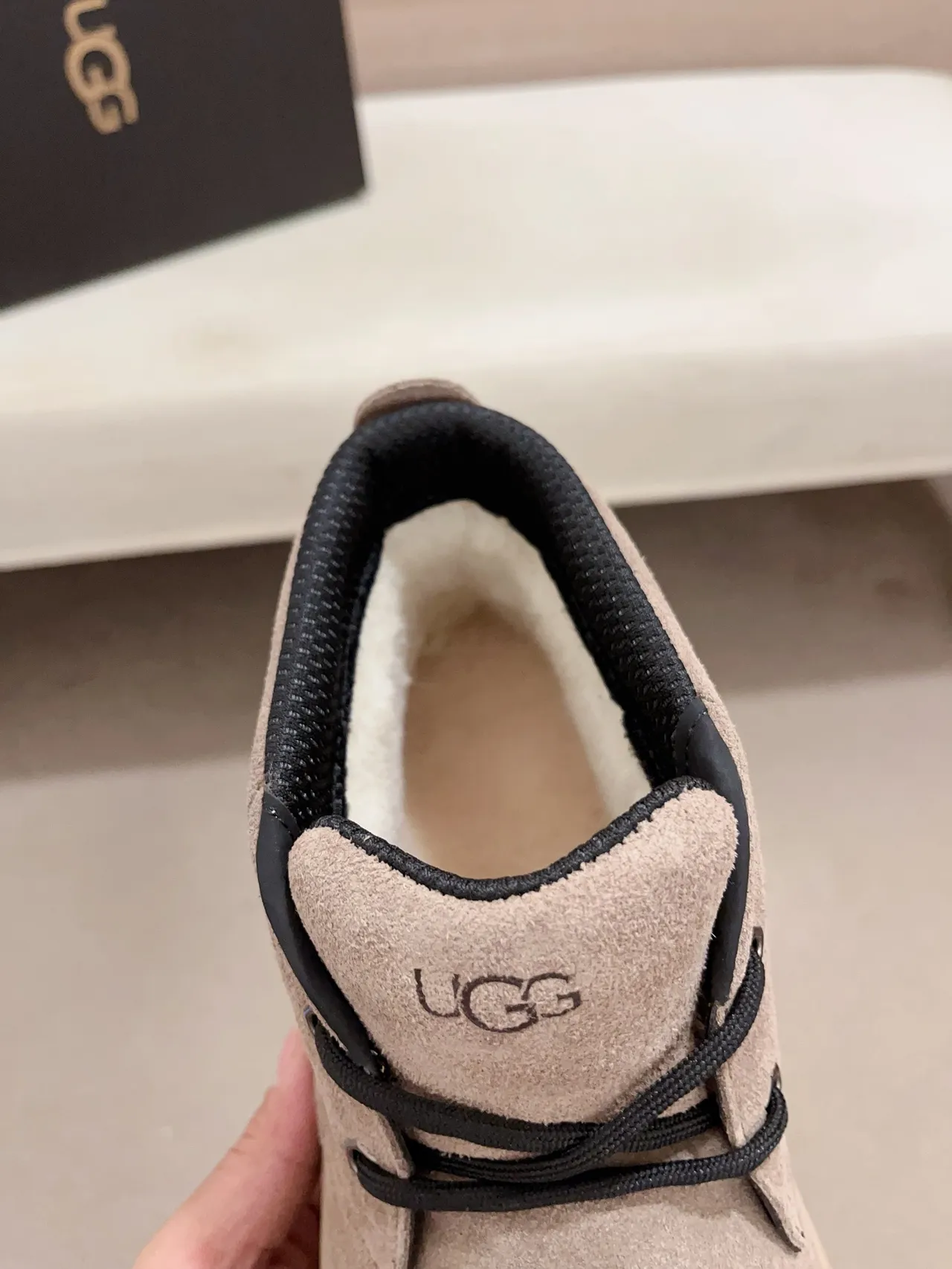 UGG Suede Platform Ankle Boot