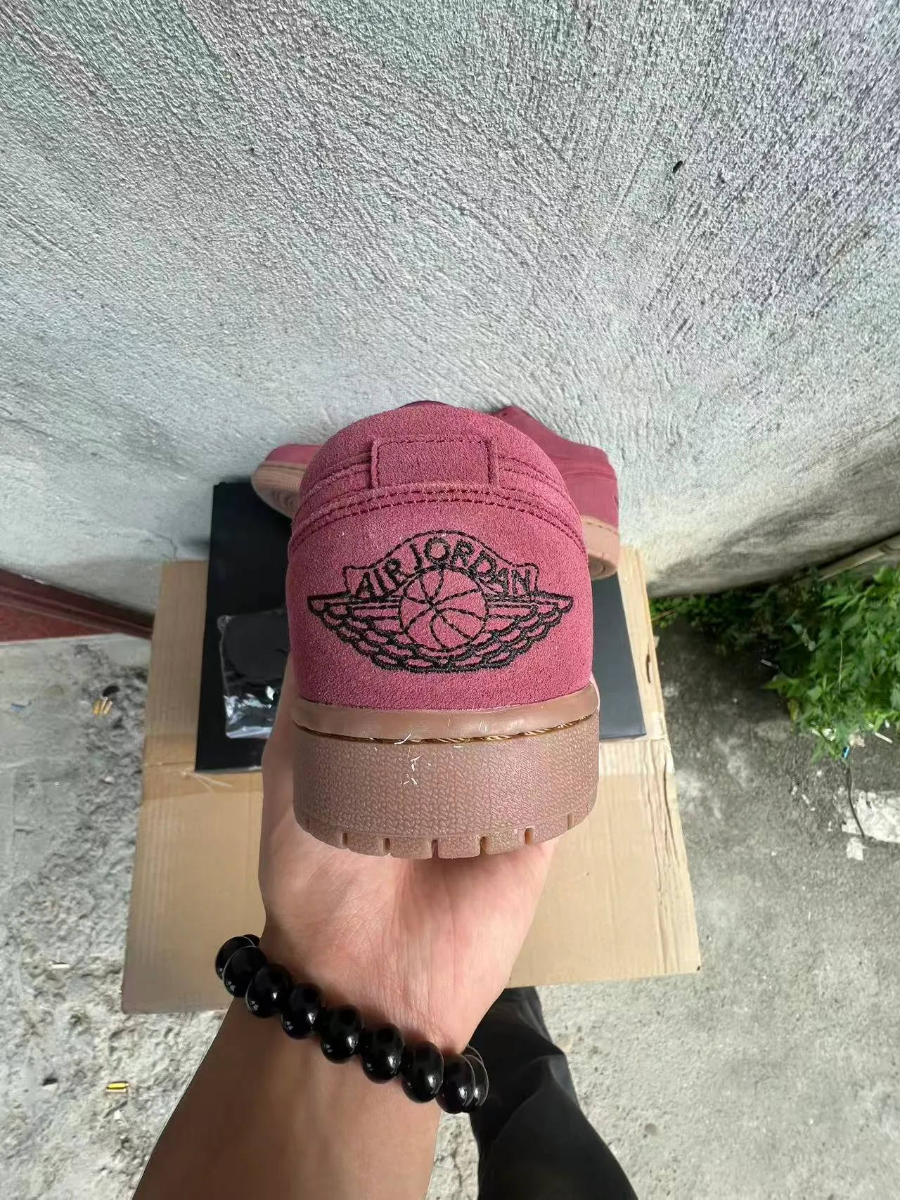 Nike Pink Beige Suede Upper Gum Rubber Sole Lifestyle Sneakers