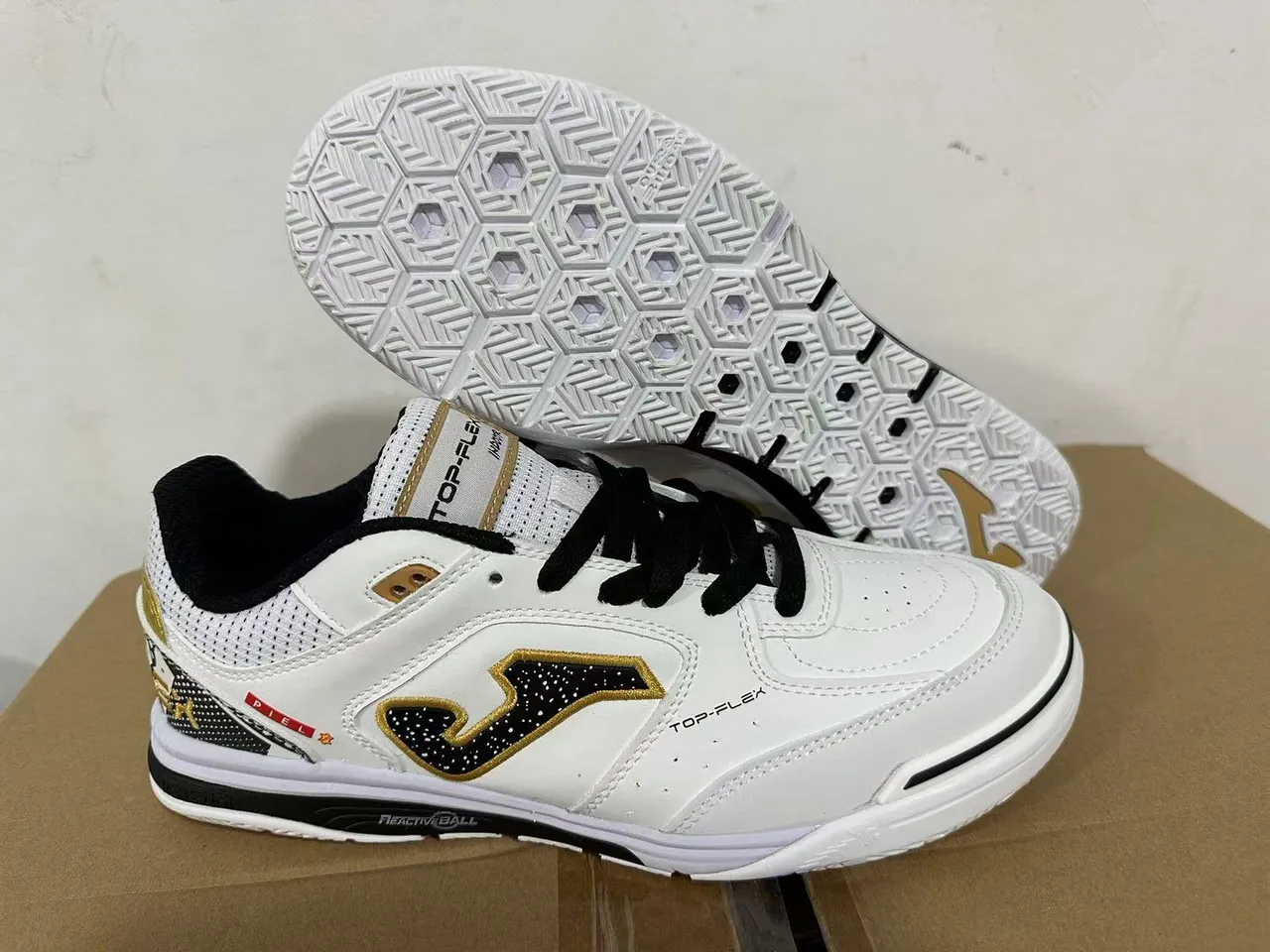 Joma Top-Flex White Neon Yellow Teal Lifestyle Sneakers