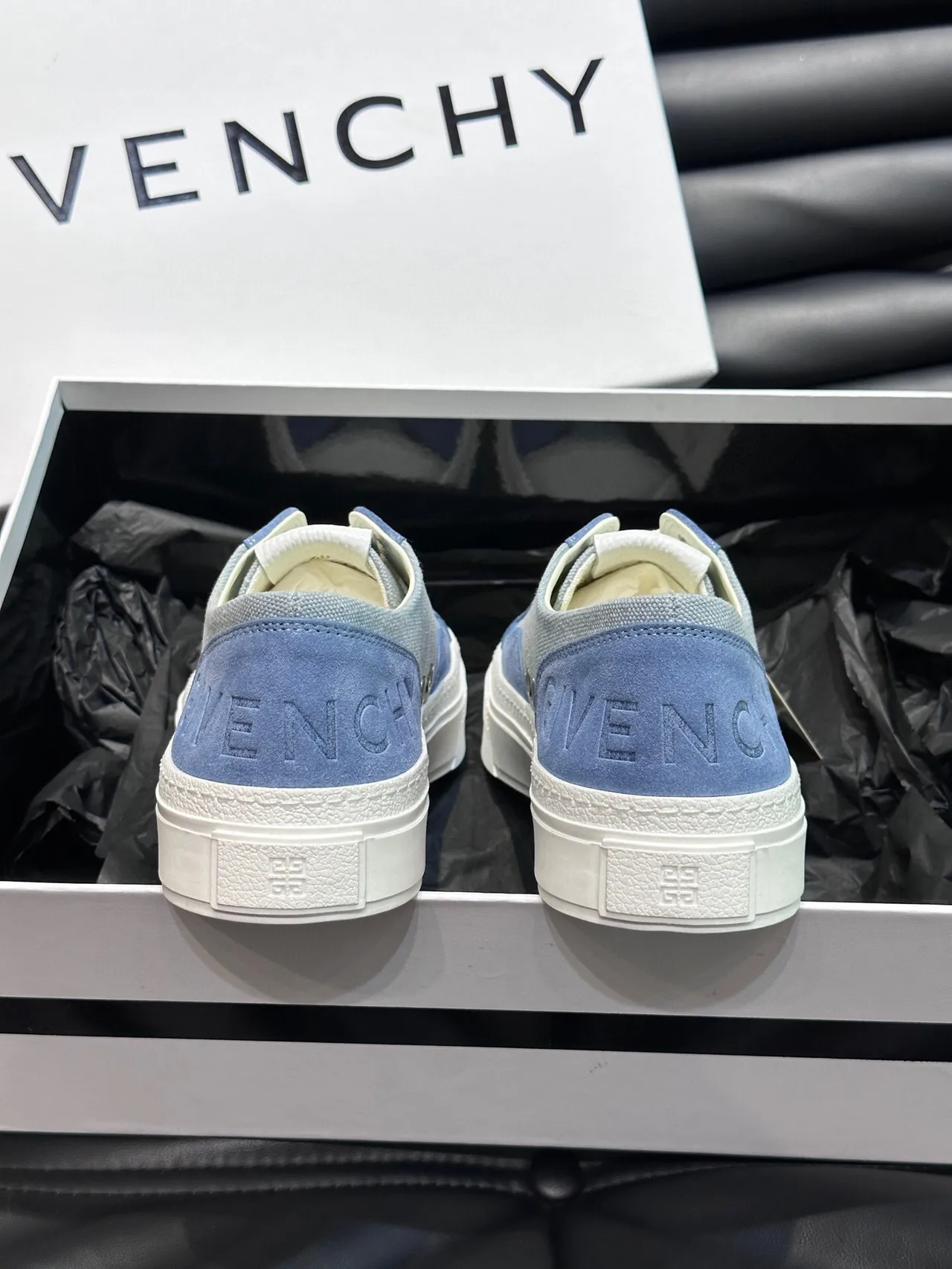 Givenchy Canvas and Suede Low-Top Lifestyle Sneakers
