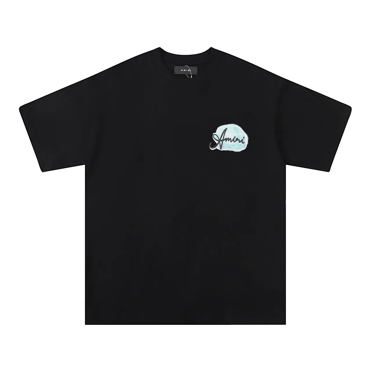 Amiri Resort Club Graphic Print Black and White T-Shirt