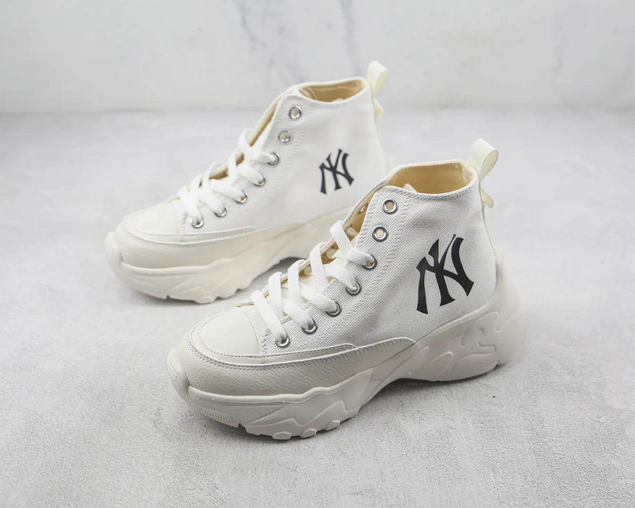 New Era NY Logo High-Top Canvas Lifestyle Sneaker