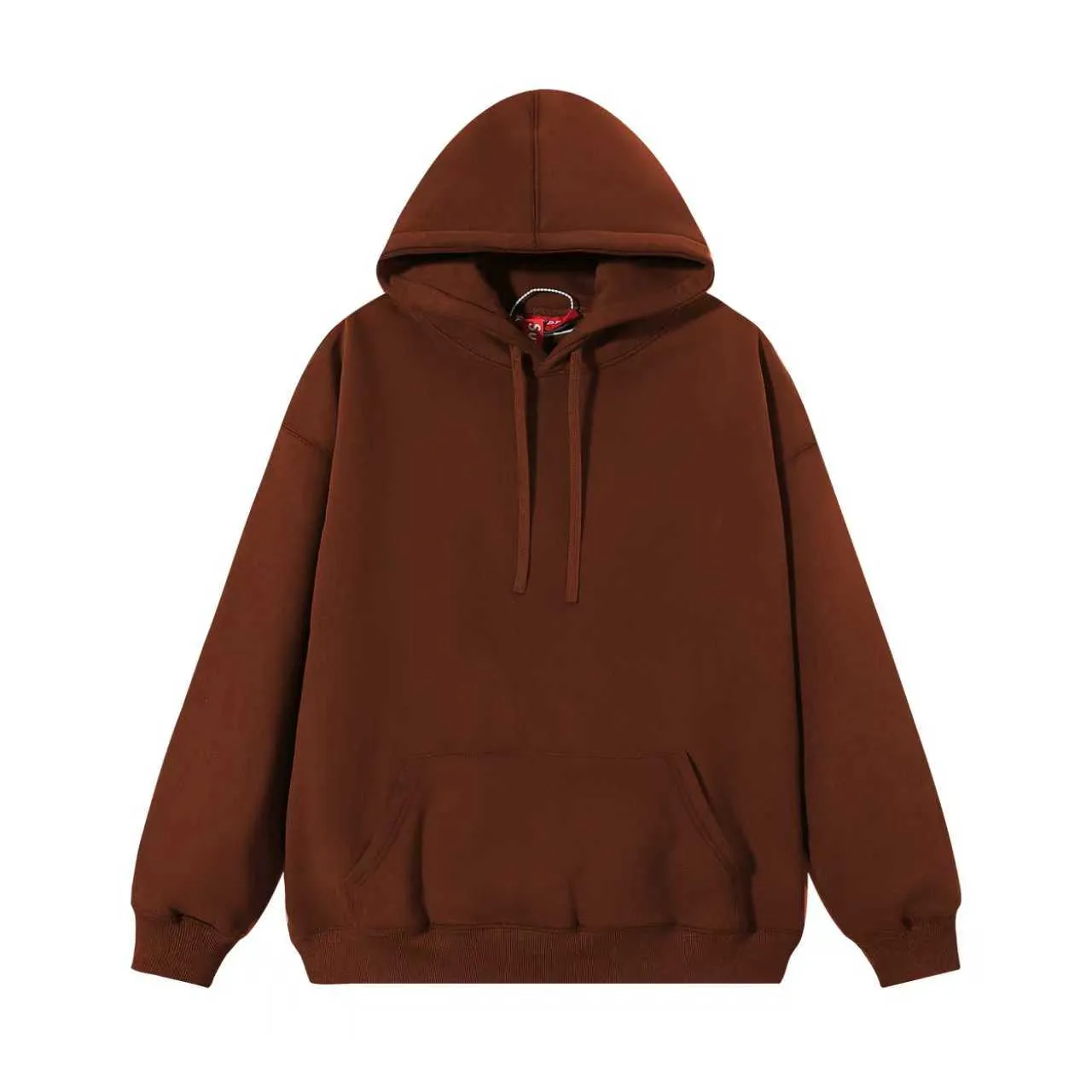 Supreme Box Logo Red Oversized Fit Fleece Construction Hoodie