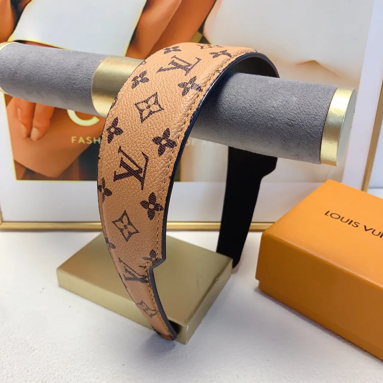 Louis Vuitton Monogram Flower Reversible Leather Belt