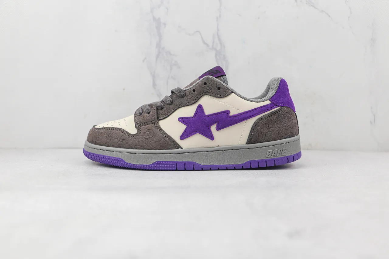 A Bathing Ape BAPE STA Purple Star Lifestyle Sneakers