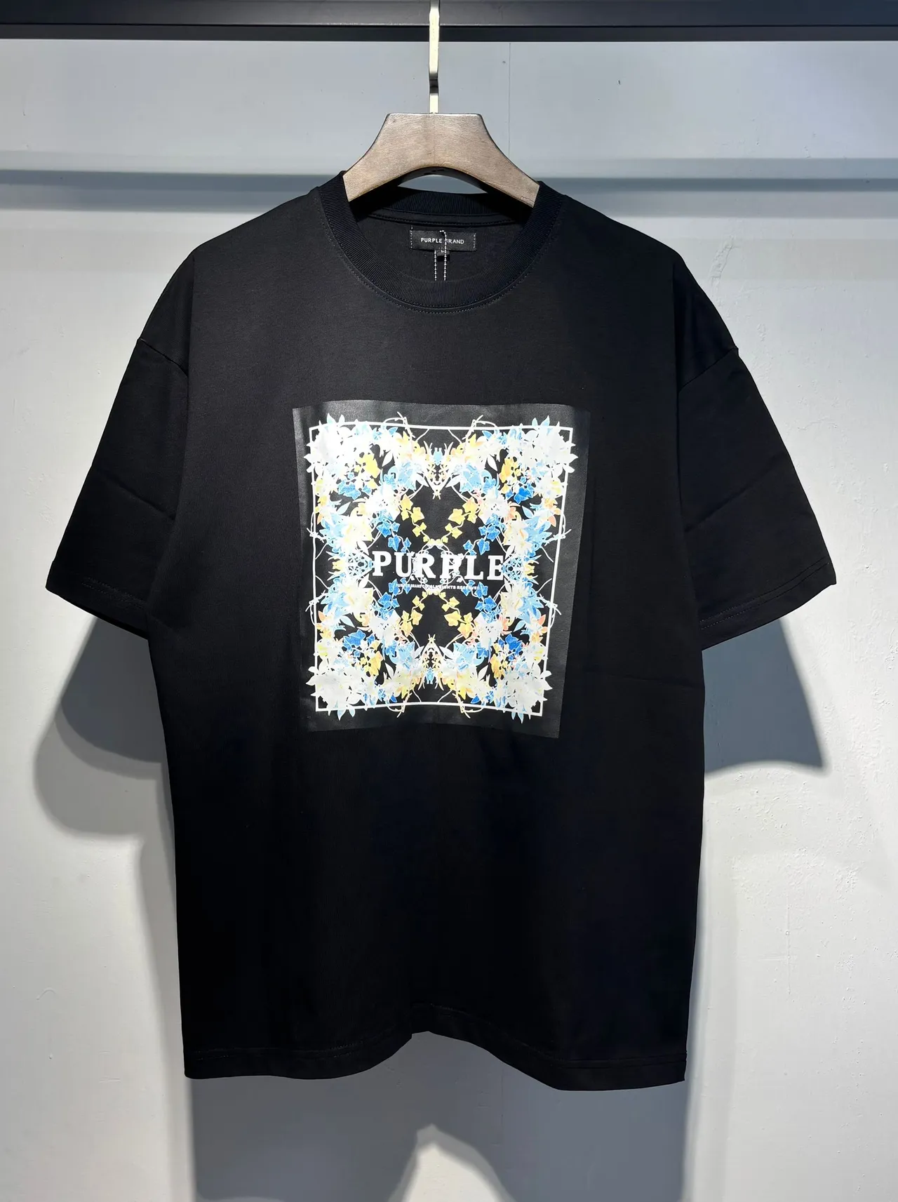 Purple Brand Floral Graphic Oversized T-Shirt