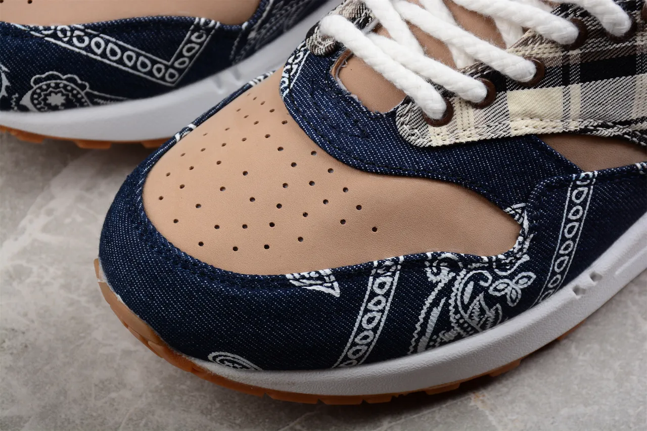Nike Air Max 1 Denim Bandana Plaid Lifestyle Sneakers