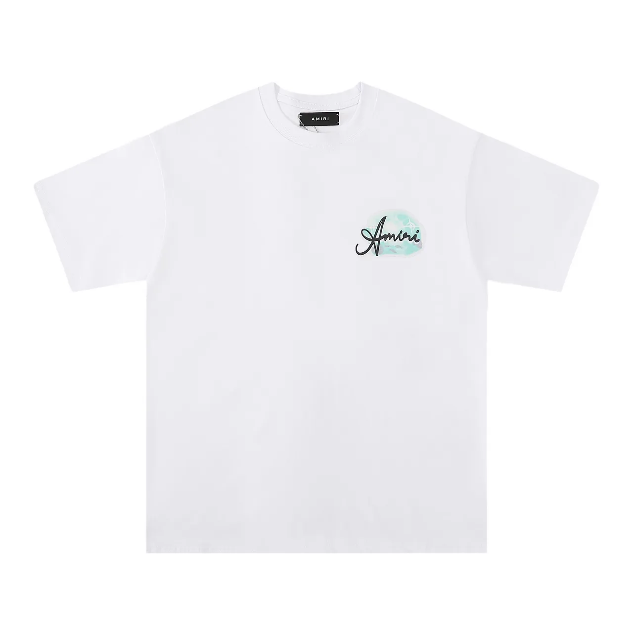 Amiri Resort Club Graphic Print Black and White T-Shirt