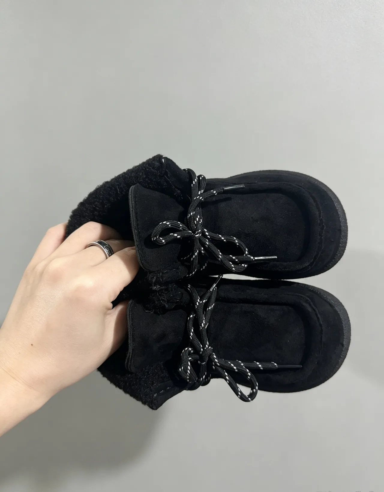 UGG Platform Shearling-Lined Suede Ankle Snow Boots