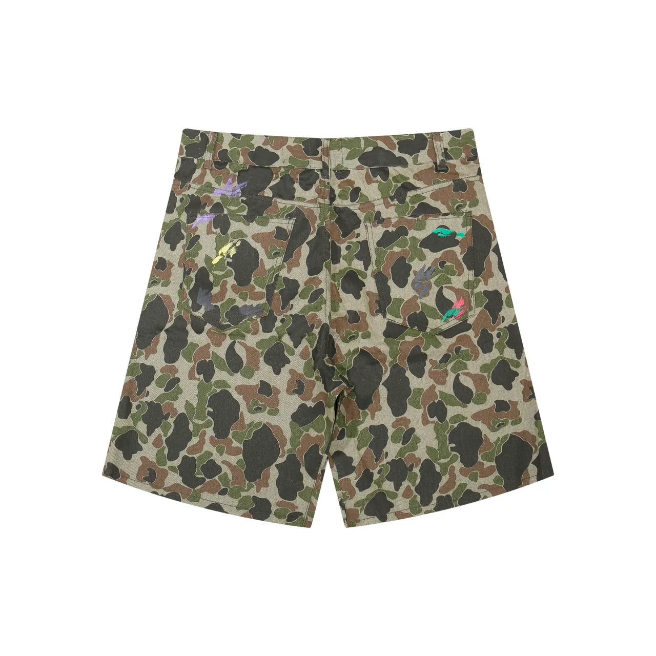 Gallery Dept Camouflage Paint Splatter Utility Shorts