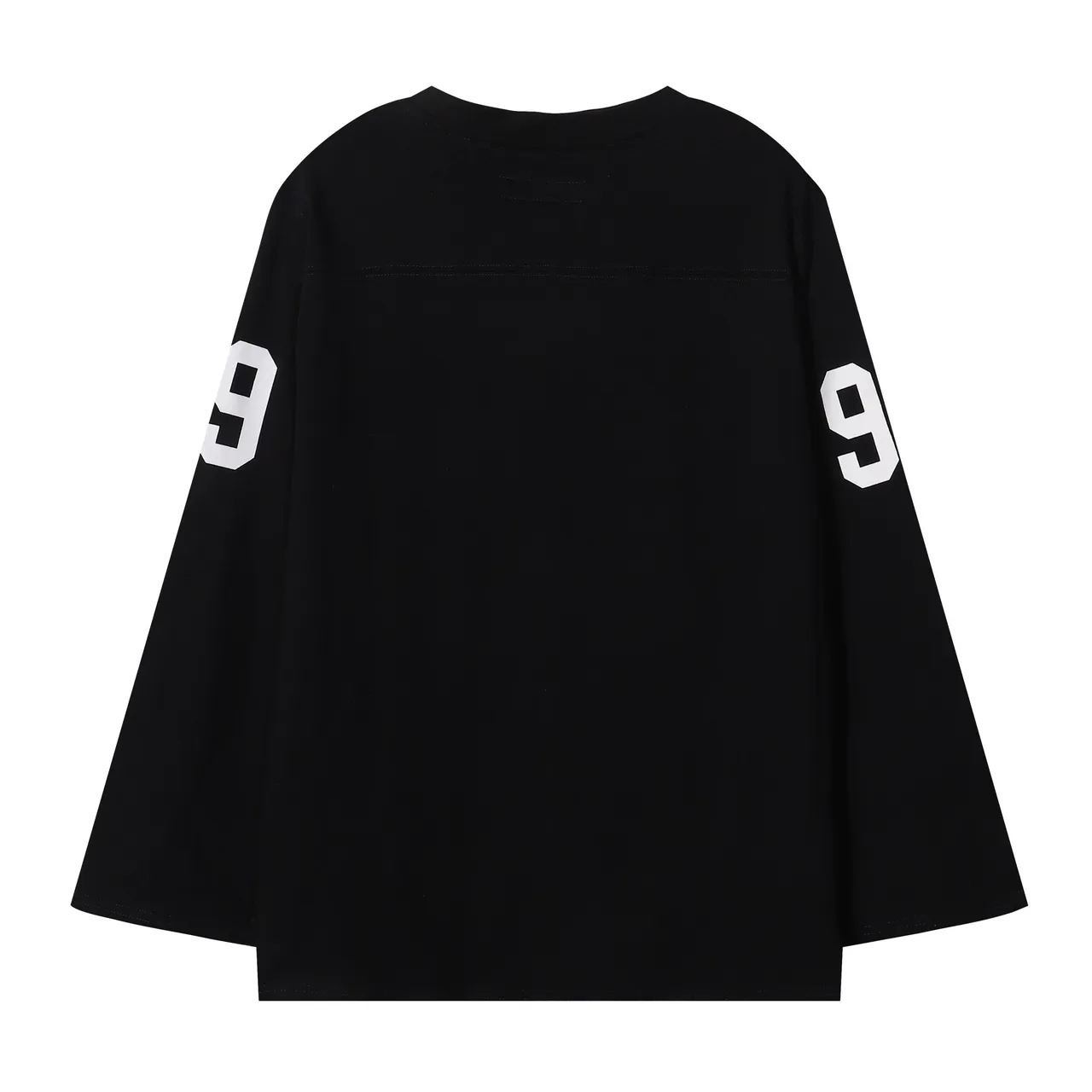 Supreme 99 White Navy Long-Sleeve Crewneck Jersey