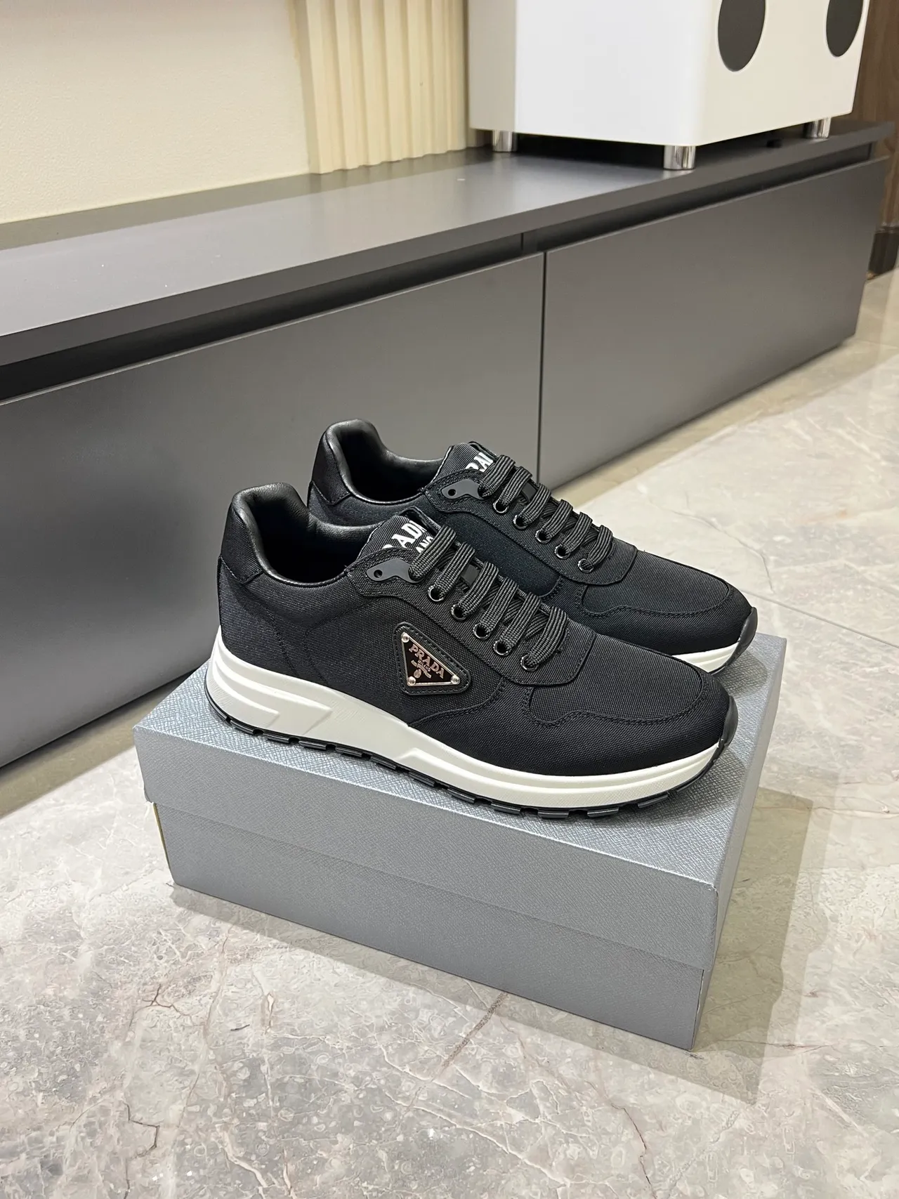 Prada Cloudbust Black Textile Lifestyle Sneakers