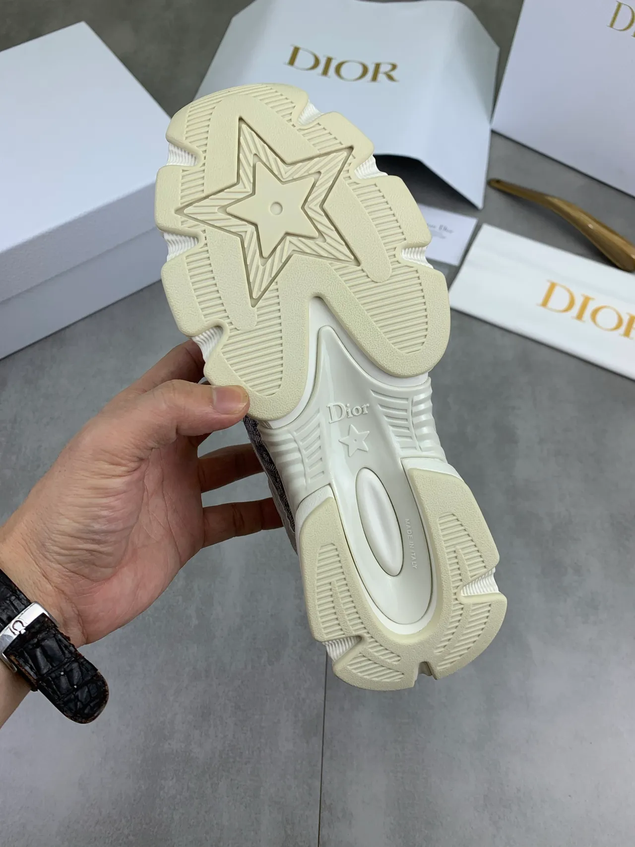 Dior B23 Monogram Chunky Sneakers