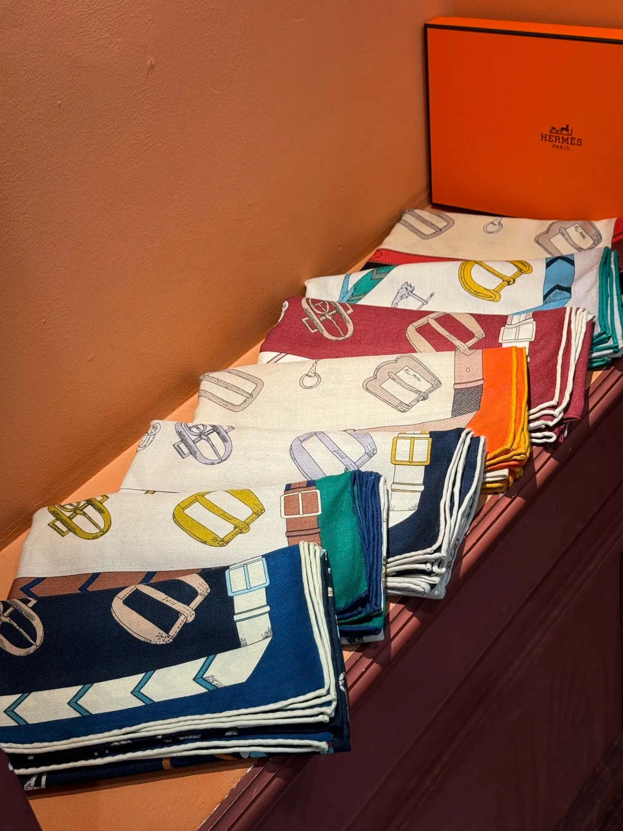 Hermès Les Déchaînés Multicolor Equestrian Hardware Silk Scarf