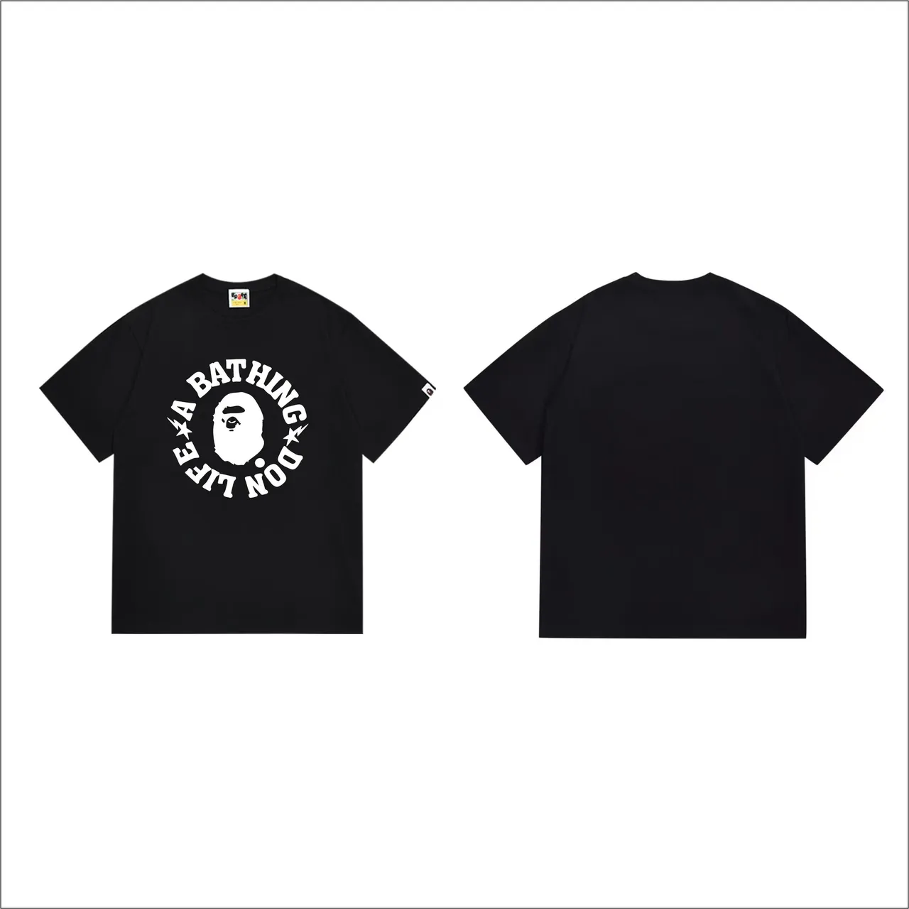 A Bathing Ape Don't Life Graphic Print Black T-Shirt