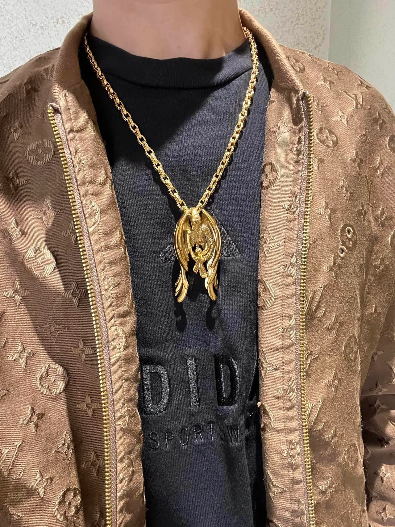 Louis Vuitton Monogram Jacquard Metallic Gold Jacket