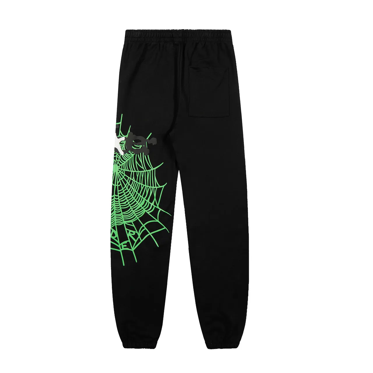 Black Green Graphic-Print Hooded Tracksuit