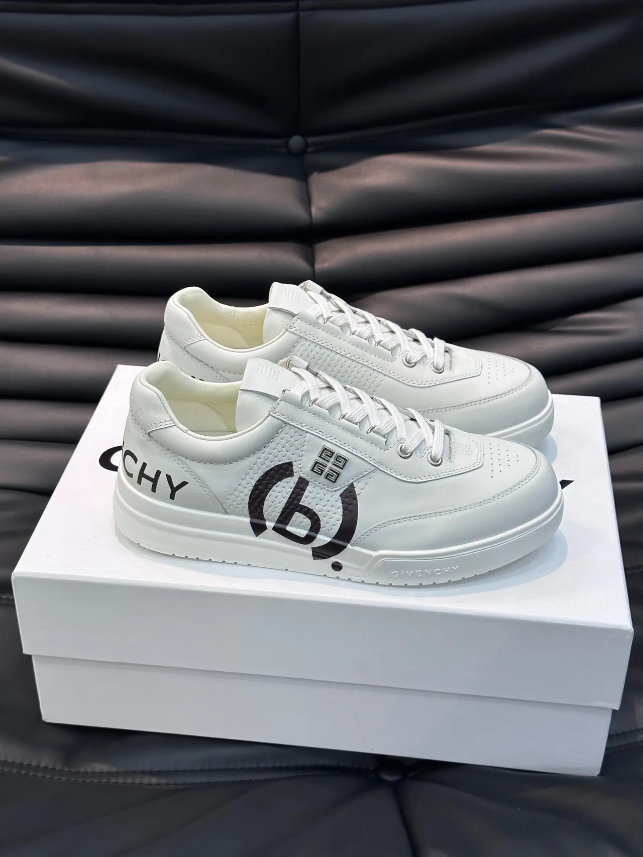 Givenchy City Sport White and Black Graphic Lifestyle Sneakers