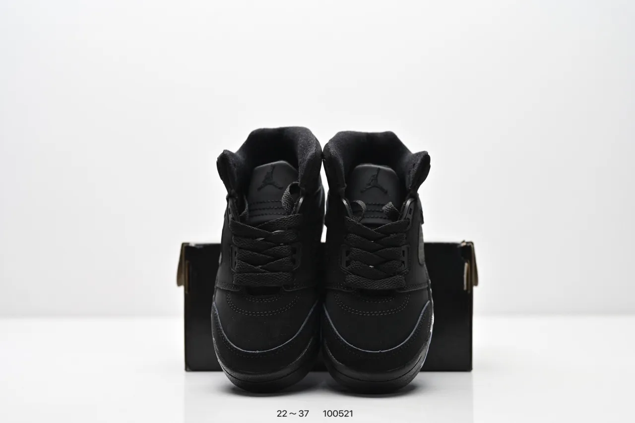 Air Jordan 5 Black Red '75' Kids Basketball Shoes