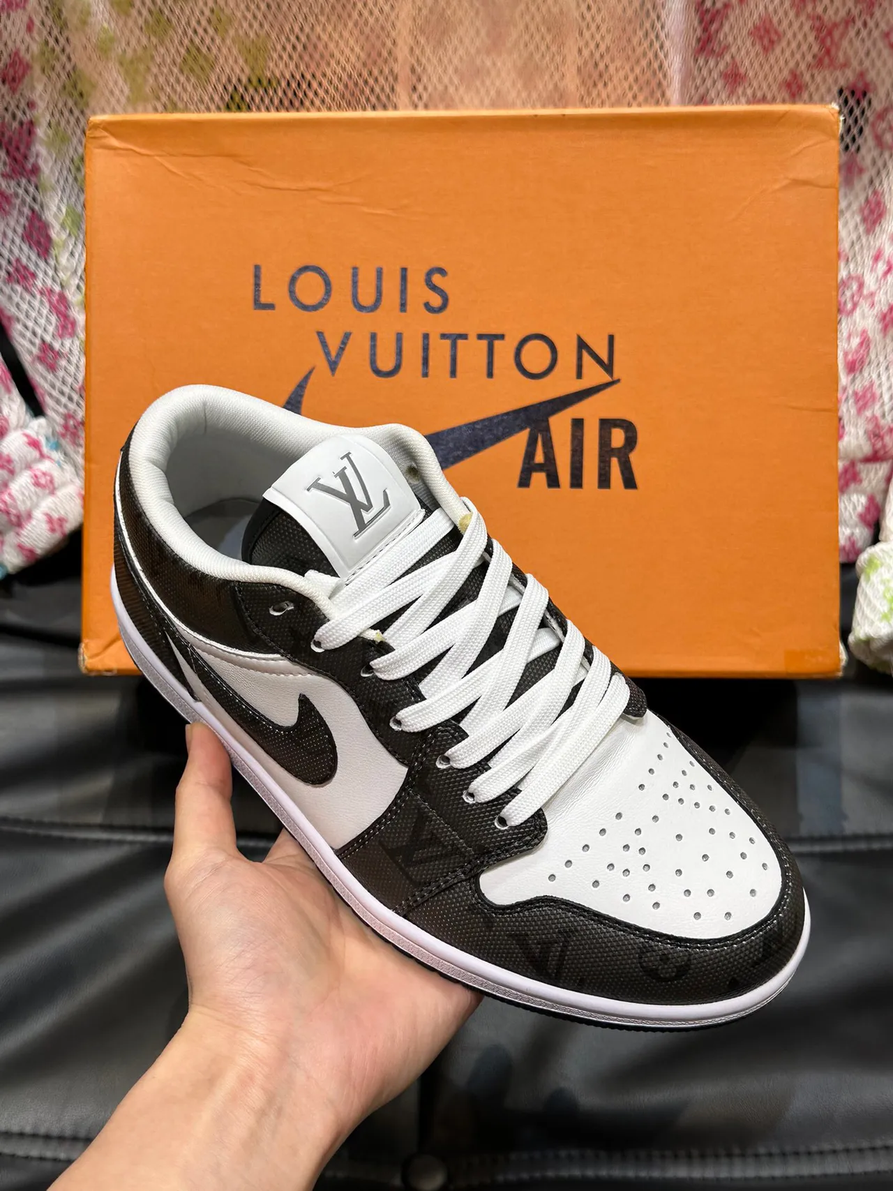 Nike Air Jordan 1 Low Black White Lifestyle Sneakers