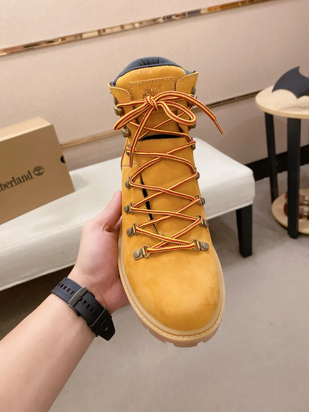 Timberland Premium 6-Inch Mustard Yellow Work Boot