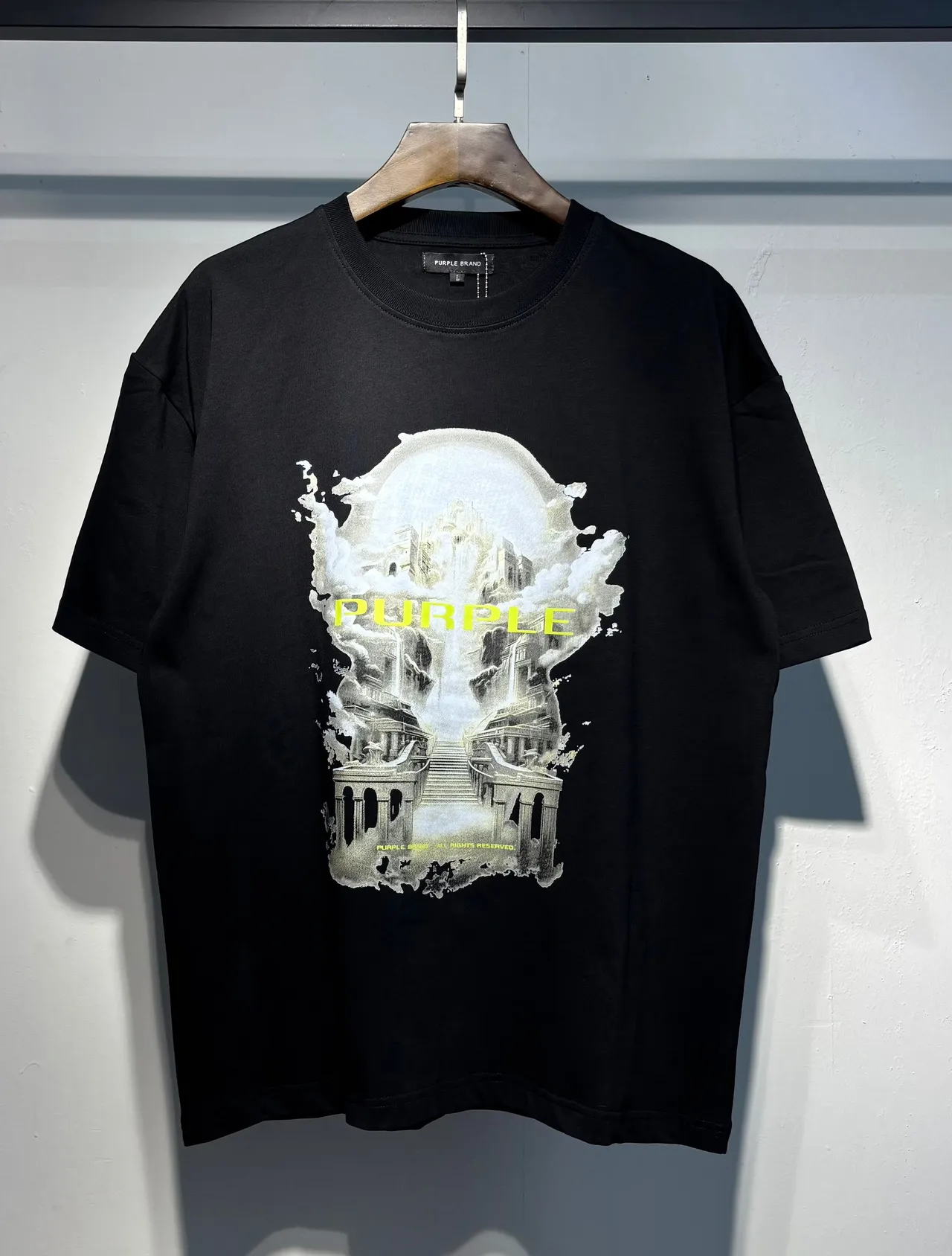 Purple Brand Graphic Print Oversized T-Shirt