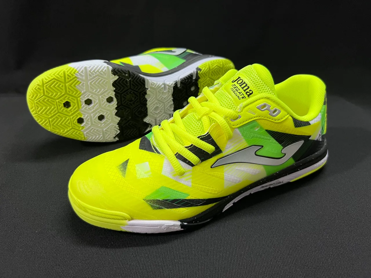 Joma Rebound Multicolor Black Geometric Color-Blocked Upper Synthetic Mesh And TPU Overlays Sneakers