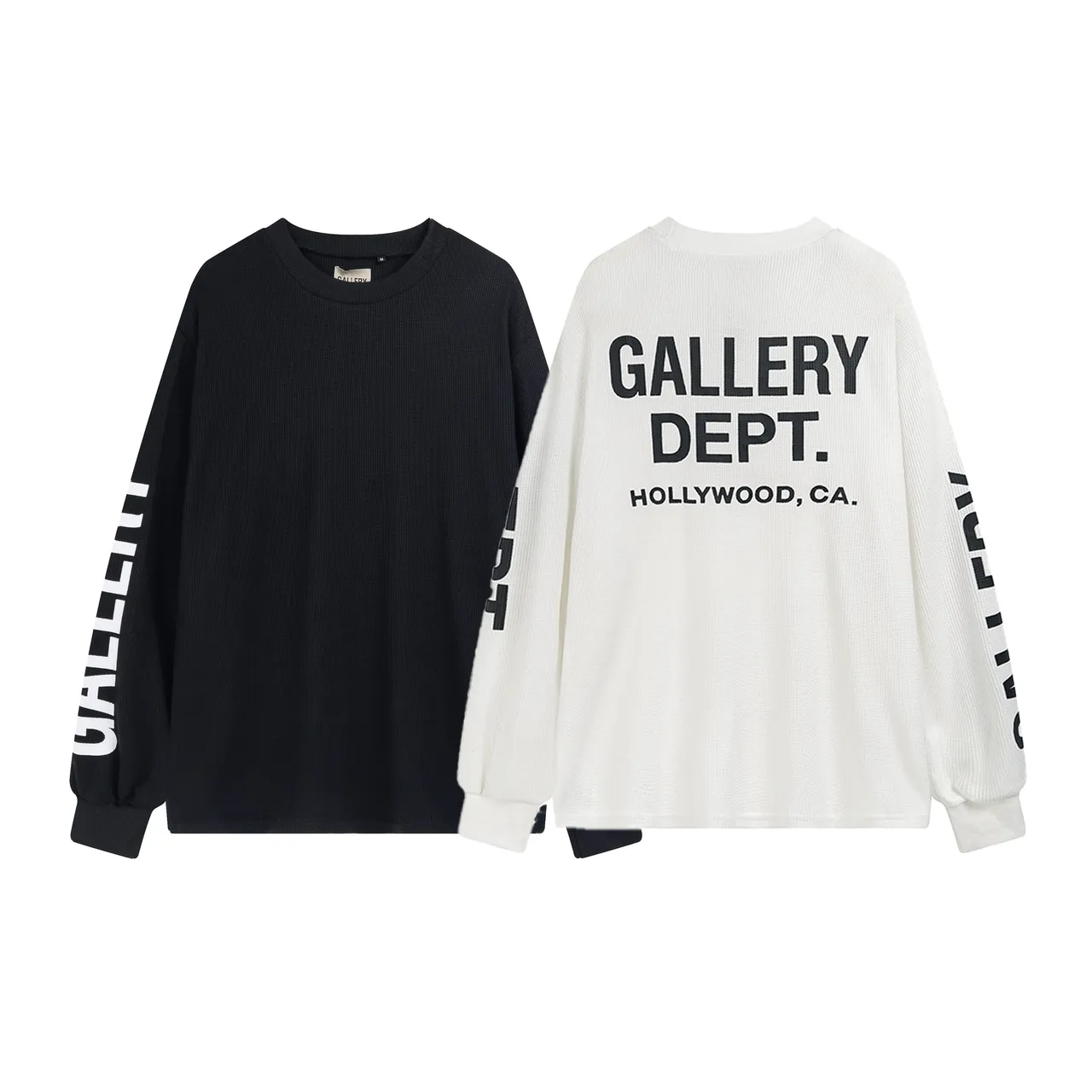 Gallery Dept Waffle-Knit Oversized Crewneck Sweater