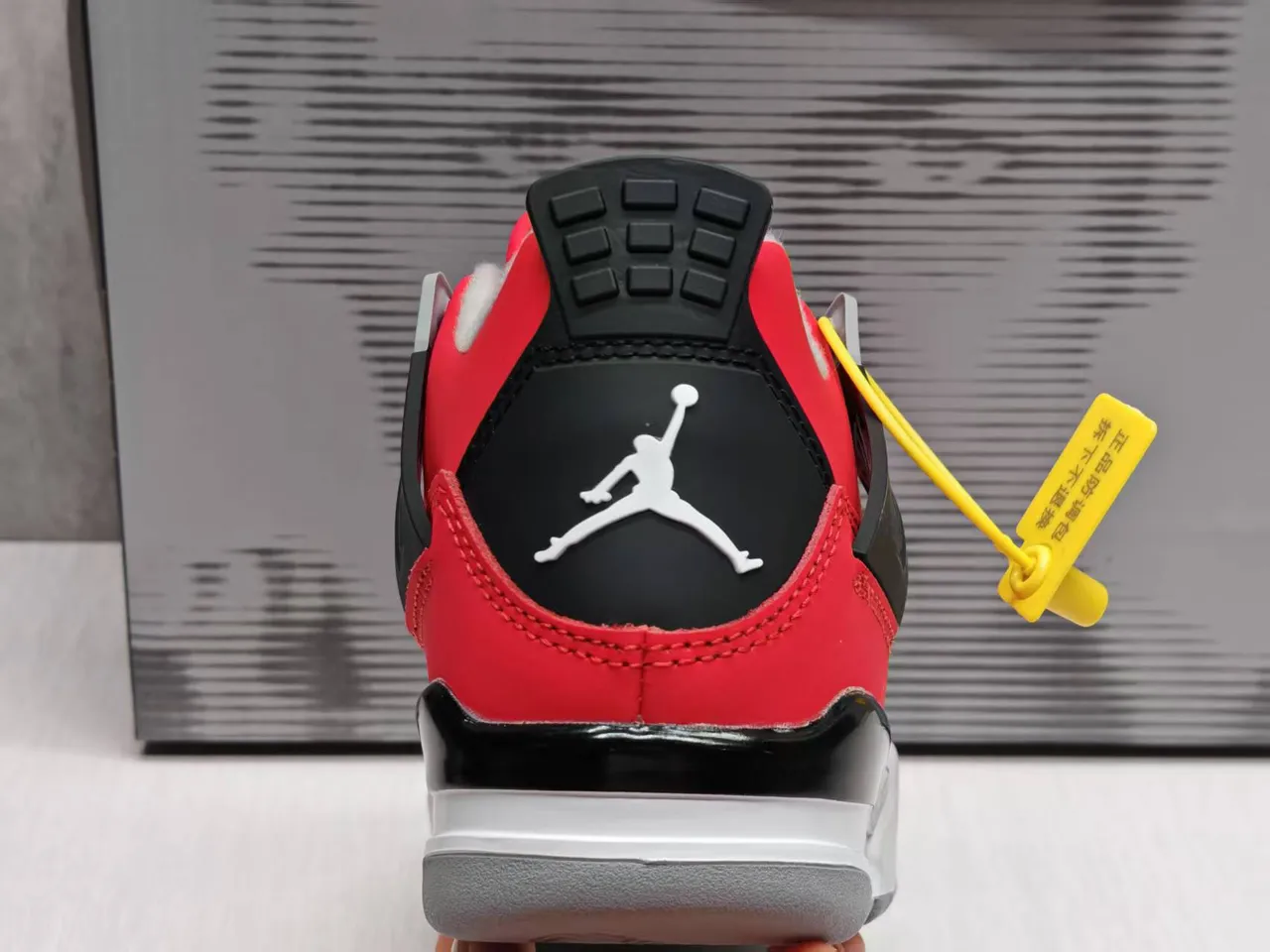 Air Jordan 4 Red Black Gray Basketball Shoes