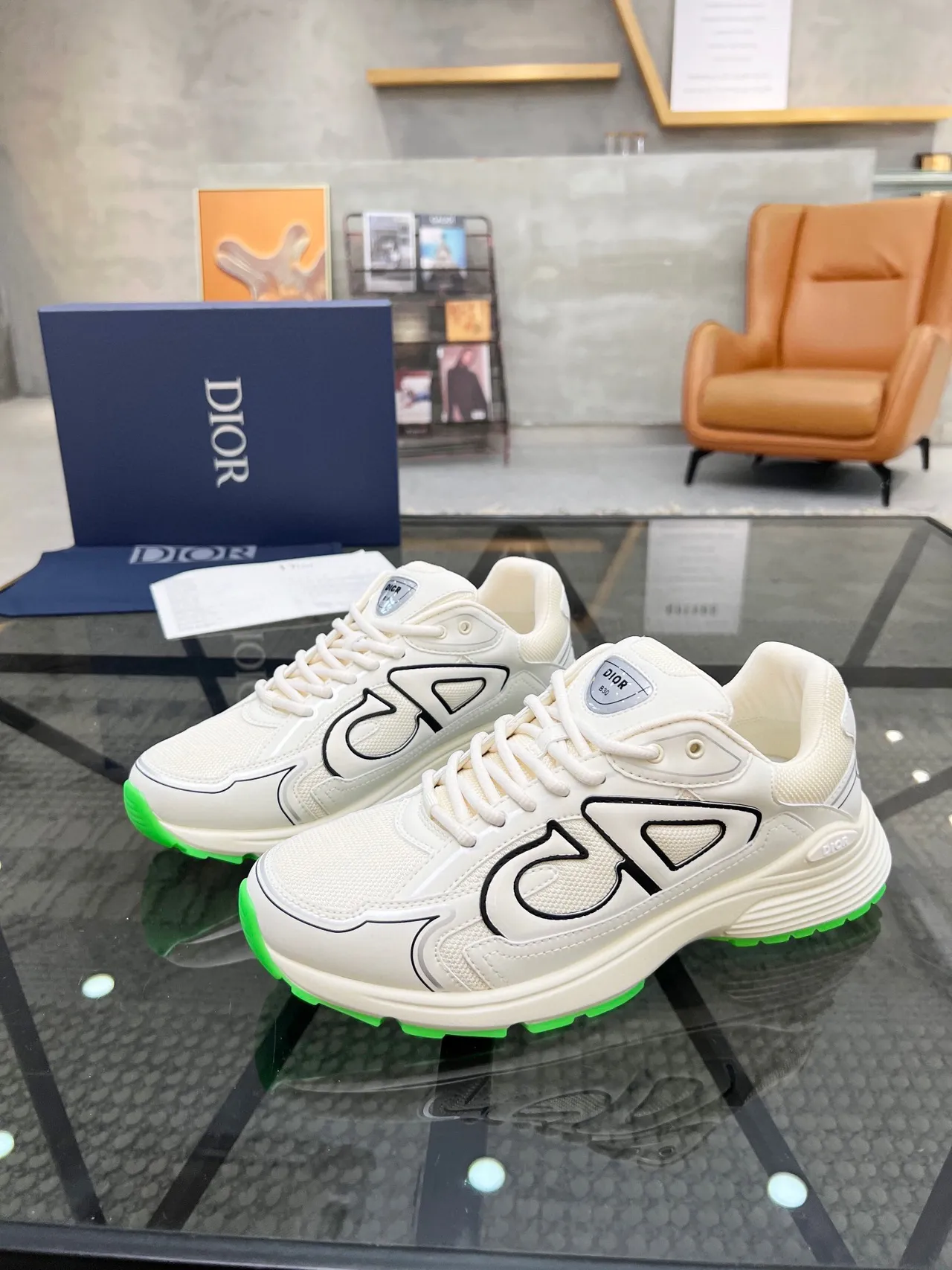 Dior B23 Oversized CD Logo Chunky Sneakers